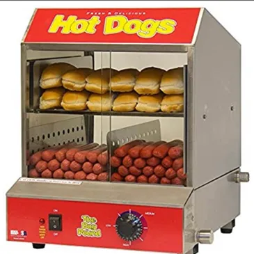 Image of a Hot dog steamer